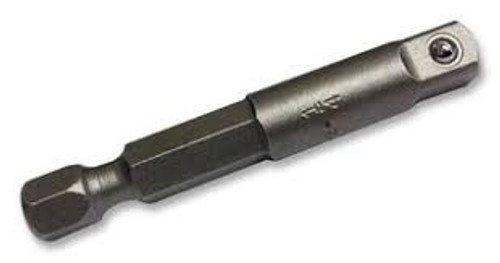 Carré femelle-1/4" tête hexagonale, 1/4" Prise, 1-3/8" lo