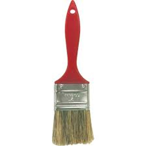 Pinceau industriel en soies grises, Manche en plastique, Largeur 2" Pinceau industriel en soies grises, Manche en plastique, Largeur 2"