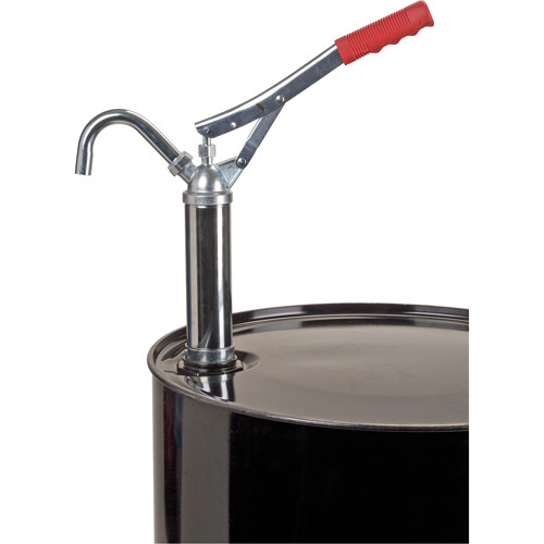 Pompe levier propylène, Acier, 11 oz/course, Barils 30-55 gal. Pompe levier propylène, Acier, 11 oz/course, Barils 30-55 gal.