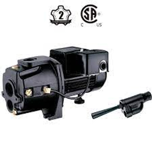 Pompe jet fonte double tension transformable 115V/230V 1100 gal/h 1/2 CV