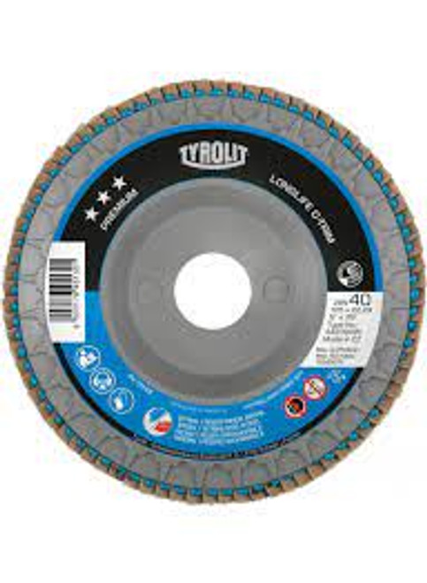 Disque lamelles Long Life C-Trim 5x7/8 Type 29 Grain 40 Alumine zirconium Disque lamelles Long Life C-Trim 5x7/8 Type 29 Grain 40 Alumine zirconium