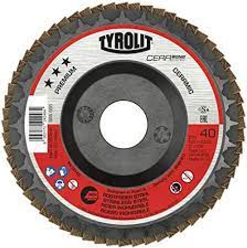 Disque lamelles Cerabond 4-1/2" x 7/8" Type 27 Grain 40 Céramique