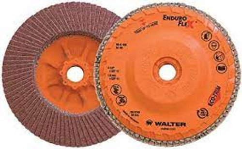 Disque lamelles Enduro-FlexMC 4-1/2" x 5/8"-11 Type 27 Grain 60 Alumine zirconium Disque lamelles Enduro-FlexMC 4-1/2" x 5/8"-11 Type 27 Grain 60 Alumine zirconium