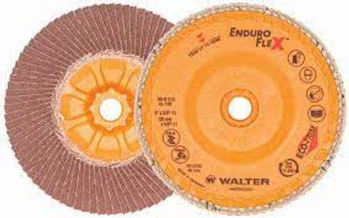 Disque lamelles Enduro-Flex 5x5/8-11 Type 27 Grain 120 Alumine zirconium Disque lamelles Enduro-Flex 5x5/8-11 Type 27 Grain 120 Alumine zirconium