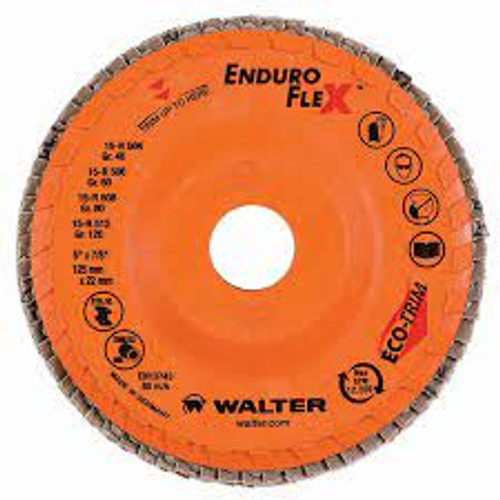 Disque lamelles Enduro-Flex 5x7/8 Type 27 Grain 80 Alumine zirconium Disque lamelles Enduro-Flex 5x7/8 Type 27 Grain 80 Alumine zirconium