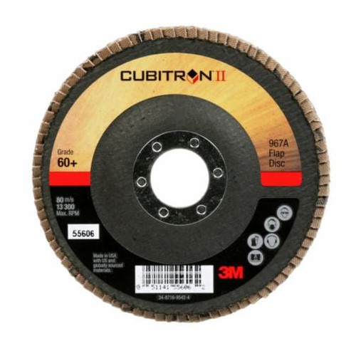 Disque lamelles 967A T27 CubitronMC II 4-1/2" x 7/8" Grain 60+ Céramique Disque lamelles 967A T27 CubitronMC II 4-1/2" x 7/8" Grain 60+ Céramique