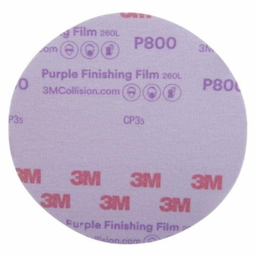 Disque finition mauve 6" Hookit GRN P800 50/bte, 6 pouces, grain P800