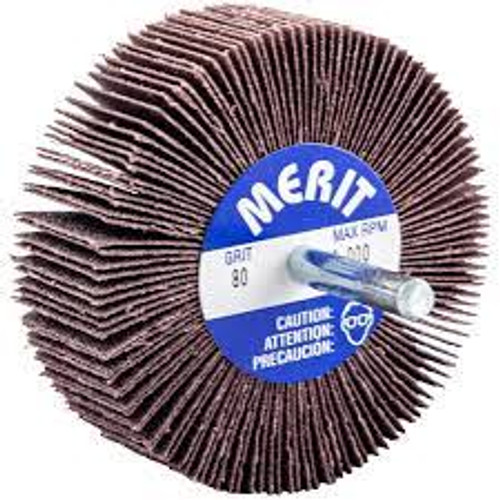 Disques lamellaires abrasifs montés, Oxyde d'aluminium/Céramique, 80, 3" x 1" x 1/4" Disques lamellaires abrasifs montés, Oxyde d'aluminium/Céramique, 80, 3" x 1" x 1/4"