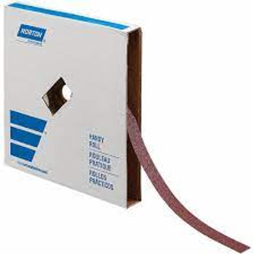 Toile abrasive métal, Oxyde d'aluminium, 1-1/2" x 150', Grain 120 Toile abrasive métal, Oxyde d'aluminium, 1-1/2" x 150', Grain 120