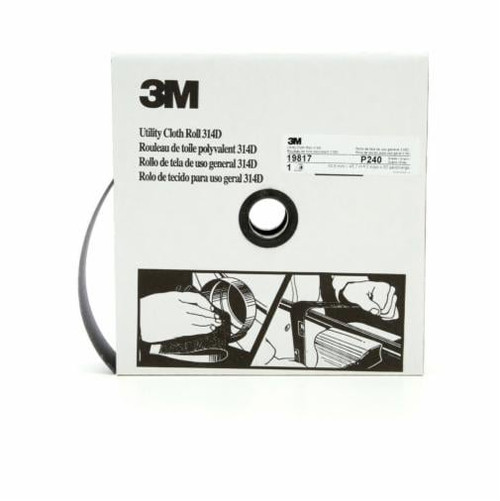 Toile abrasive utilitaire 314D, 2" x 150', Grain 240J Toile abrasive utilitaire 314D, 2" x 150', Grain 240J