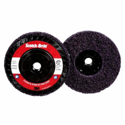 Disque XT Pro Scotch-BriteMC Clean and Strip, 4-1/2" dia., Extra grossier, Carbure de silicium Disque XT Pro Scotch-BriteMC Clean and Strip, 4-1/2" dia., Extra grossier, Carbure de silicium