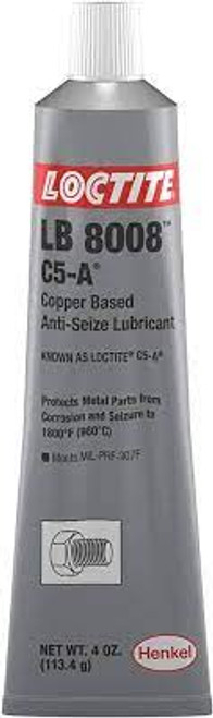 Anti-blocage cuivre Loctite LB 8008, 4 oz, Tube, Température max 1800°F (982°C) Anti-blocage cuivre Loctite LB 8008, 4 oz, Tube, Température max 1800°F (982°C)