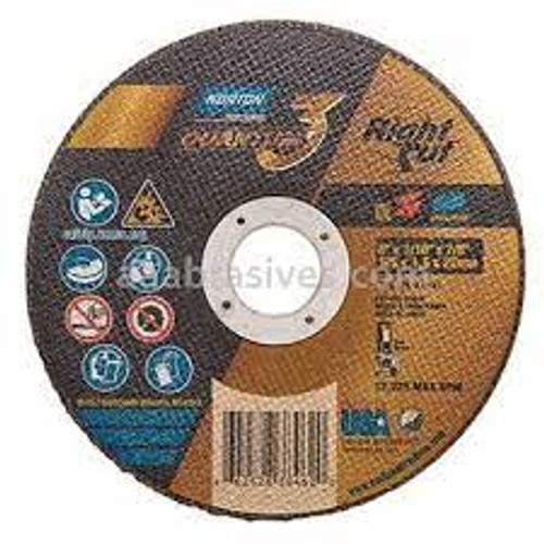 Meule tronçonneuse petit diamètre RightCutMC Quantum3 5x1/16 Arbre 7/8 Type 01/41 Céramique alumine 12225 Tr/min