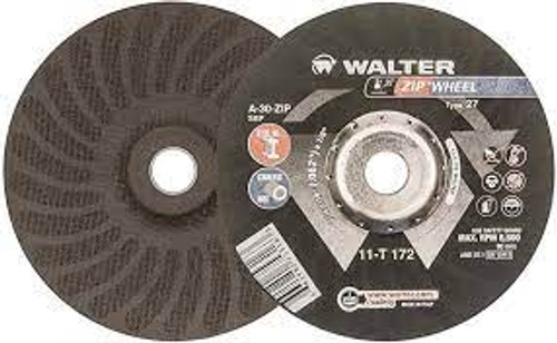 Meule tronçonneuse haute performance Zip+XtraMC 7x1/16 Arbre 7/8 Type 27 Oxyde d'aluminium 8600 Tr/min Meule tronçonneuse haute performance Zip+XtraMC 7x1/16 Arbre 7/8 Type 27 Oxyde d'aluminium 8600 Tr/min