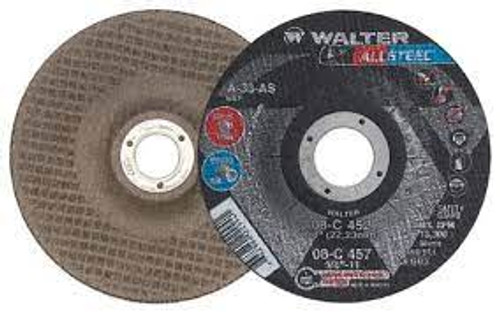 Meule Allsteel XtraMC, 4-1/2" x 1/8", 7/8" Arbre, Type 27 Meule Allsteel XtraMC, 4-1/2" x 1/8", 7/8" Arbre, Type 27