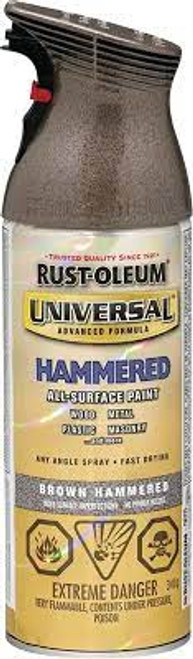 Peinture tout-en-un UniversalMD, Brun Martelé, Aérosol