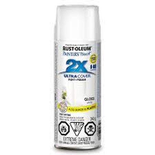 Peinture haute couvrance Painter's TouchMD Blanc Brillant Canette aérosol Peinture haute couvrance Painter's TouchMD Blanc Brillant Canette aérosol