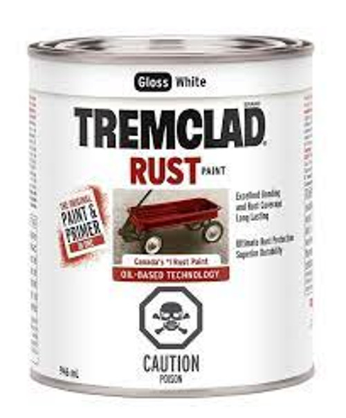 Peinture antirouille huile TremcladMD Blanc Brillant 946 ml Canette