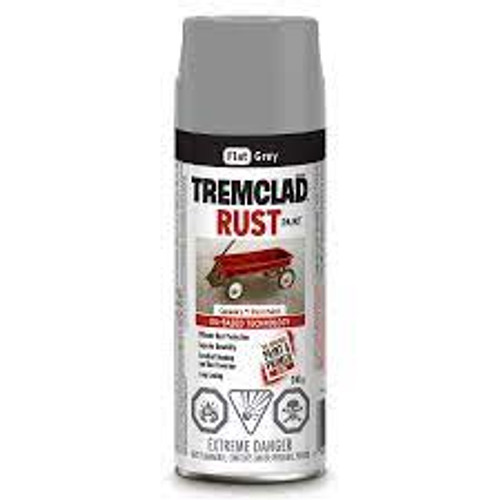 Peinture antirouille huile TremcladMD Gris Très mat Canette aérosol Peinture antirouille huile TremcladMD Gris Très mat Canette aérosol