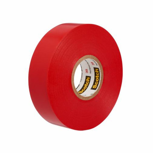 Rubans vinyle codage couleurs 35 ScotchMD, 12,7 mm x 6,1 m, Rouge, 7 mils Rubans vinyle codage couleurs 35 ScotchMD, 12,7 mm x 6,1 m, Rouge, 7 mils