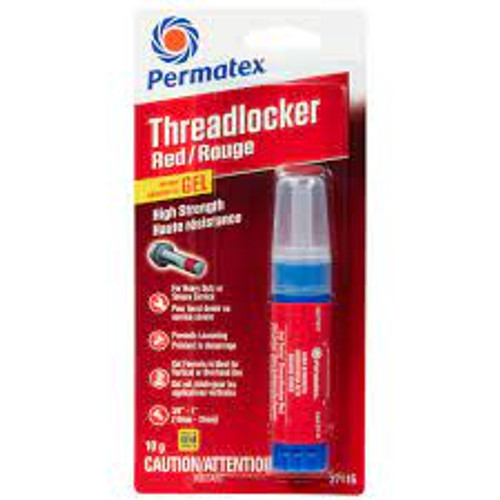 Adhésif Gel Frein-Filet Rouge Élevé 10g Tube