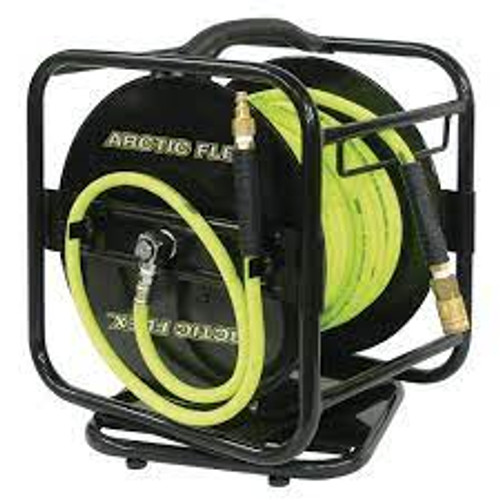 Dévidoir manuel tuyau air polymère hybride 1/4" x 100' Dévidoir manuel tuyau air polymère hybride 1/4" x 100'