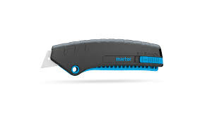 Couteau à gâchette Secunorm Mizar avec prise en plastique