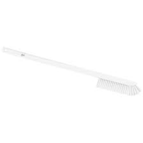 Brosse élancée à soies fermes, longueur de 23-1/2", couleur blanche