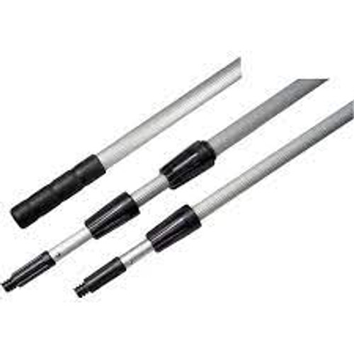 Manche rallonge trois pièces Aluminium Télescopique Pointe Conique filetée 1" dia 360" lo Manche rallonge trois pièces Aluminium Télescopique Pointe Conique filetée 1" dia 360" lo