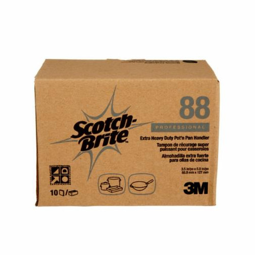 Tampons manuels Scotch-BriteMC, récurage, 3-1/2" x 5" Tampons manuels Scotch-BriteMC, récurage, 3-1/2" x 5"