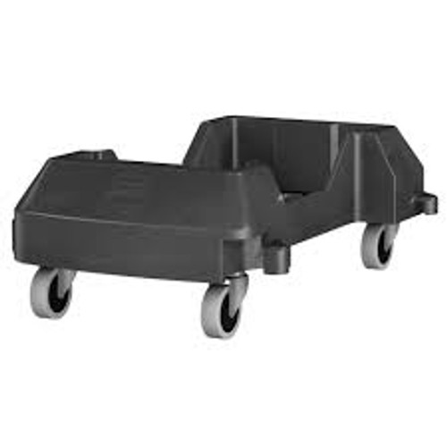 Chariot Slim Jim - Polypropylène Noir - Convient aux contenants 11" x 20"