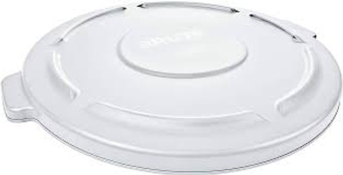 Couvercle rond Brute, Couvercle plat en plastique polyéthylène pour contenant de 22" de diamètre.