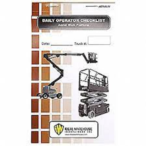 Rechange Journal Bord Chariot Élévateur Nacelle Rechange Journal Bord Chariot Élévateur Nacelle