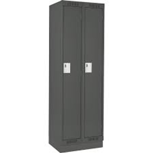 Casiers Clean LineMD 2 blocs 24x18x76 Acier Gris Rivet assemblé