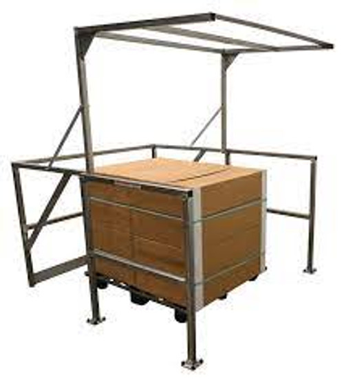 Barrière mezzanine 68-1/2" lo x 42" ha 80-1/16" Élevée Jaune