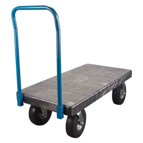 Chariot plateforme plastique 48x24 1000 lb cap Roues Anticrevaison Chariot plateforme plastique 48x24 1000 lb cap Roues Anticrevaison