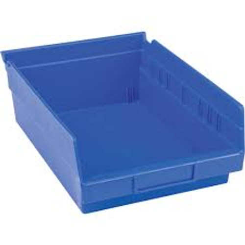 Bacs tablette plastique 8-3/8" x 4" x 11-5/8" Bleu 15 lb
