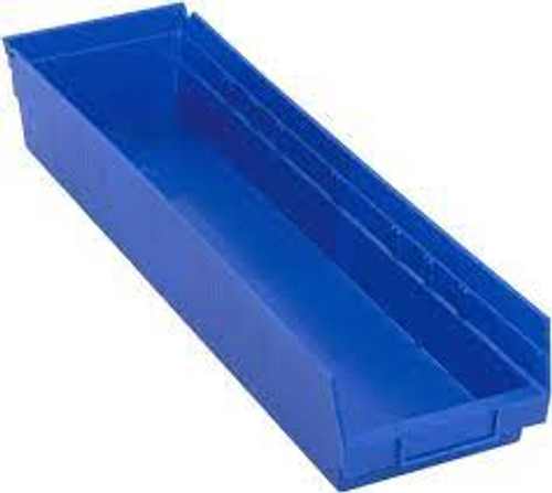 Bac rangement tablettes 6-5/8" x 4" x 23-5/8" Bleu 50 lb