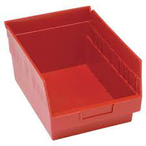 Bacs plastique étagères Store MoreMC, 8-3/8" x 6" x 11-5/8", Rouge, 50 lb