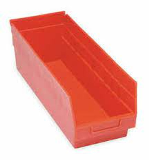 Bacs plastique étagères Store MoreMC, 8-3/8" x 6" x 17-7/8", Rouge, 70 lb Bacs plastique étagères Store MoreMC, 8-3/8" x 6" x 17-7/8", Rouge, 70 lb