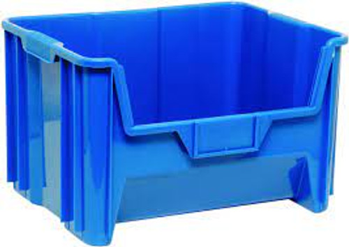 Contenants empilables géants, dimensions: 19-7/8" la x 12-7/16" h x 15-1/4" p, couleur: Bleu