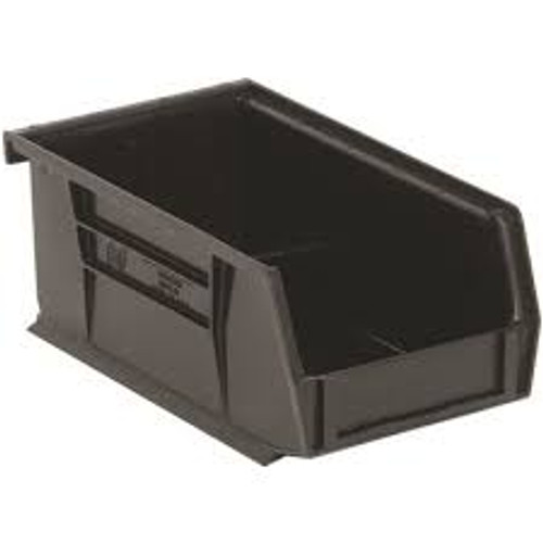 Bac empilable et suspendable, dimensions 4-1/8" la, 3" h x 7-3/8" p, couleur noir Bac empilable et suspendable, dimensions 4-1/8" la, 3" h x 7-3/8" p, couleur noir