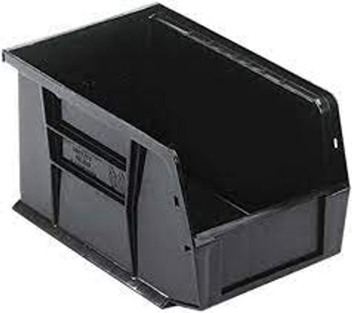 Bac empilable et suspendable, 6 pouces de longueur, 5 pouces de hauteur et 9-1/4 pouces de profondeur, couleur noir. Bac empilable et suspendable, 6 pouces de longueur, 5 pouces de hauteur et 9-1/4 pouces de profondeur, couleur noir.