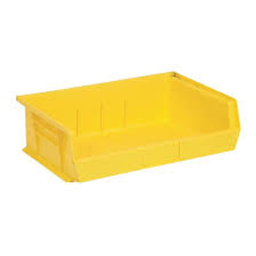 Bac ultra empilable et suspendable, 16-1/2" la, 5" h x 10-7/8" p, Jaune