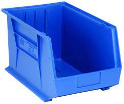 Bac empilable et suspendable, 11" x 10" x 18", Bleu