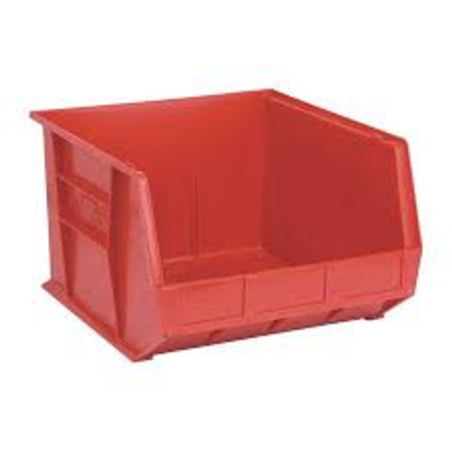 Bac empilable et suspendable, 16-1/2" x 11" x 18", Rouge