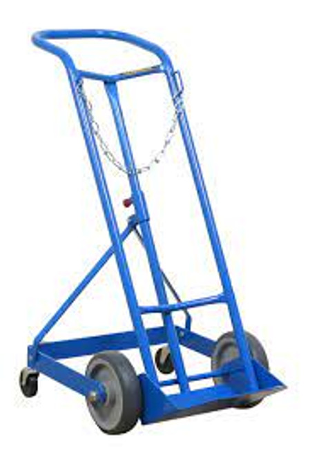 Chariot professionnel pour bouteille de gaz CC-1, Roues en caoutchouc moulé, Base de 9" x 7-1/4", Capacité de 250 lb