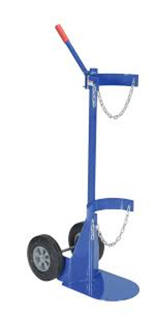 Chariot bouteille gaz, Roues Caoutchouc, Base 12" x 15-1/2", 500 lb