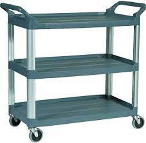 Chariot utilitaire tablette parois ouvrantes 3 tiers 40" x 37-7/8" x 20" Capacité 300 lb