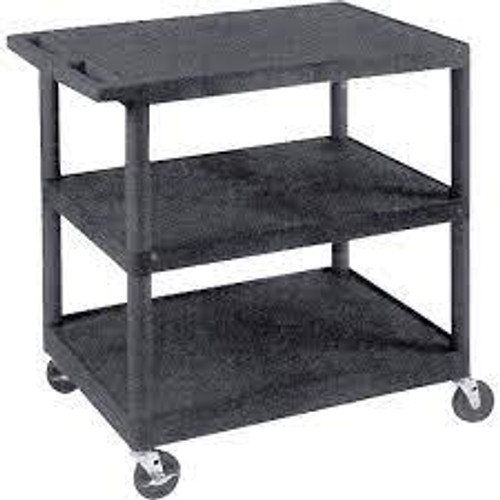 Chariot utilitaire 3 tiers 18x34x24 Capacité 400 lb